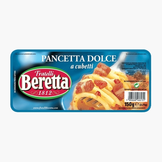 Pancetta dolce cuburi 2x75g