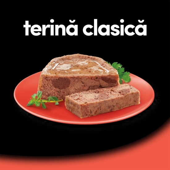 Hrană umedă pentru câini adulți, 150g, cu vită și ficat
