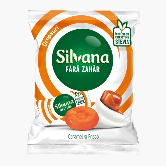 Dropsuri cu aromă de caramel și frișcă, fără zahăr 60g