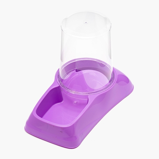 Dispenser apă/mâncare pentru pisici/câini talie mică, mov, 1.75l