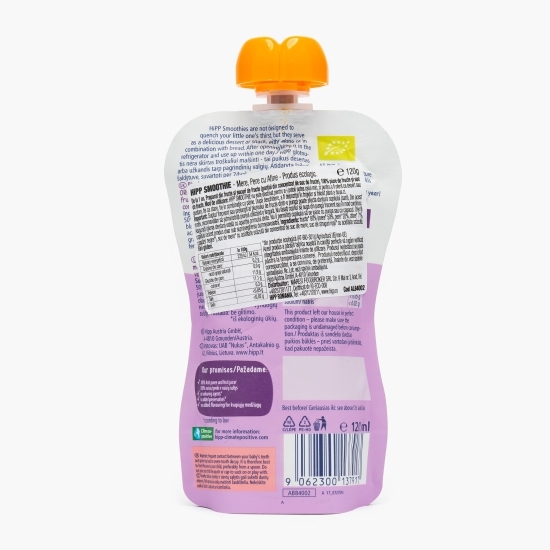 Smoothie eco din mere, pere și afine 120ml