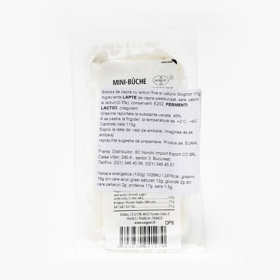 Brânză de capră cu ierburi fine și usturoi 110g