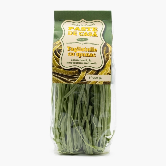 Paste de casă Tagliatelle cu germeni de grâu și spanac 250g