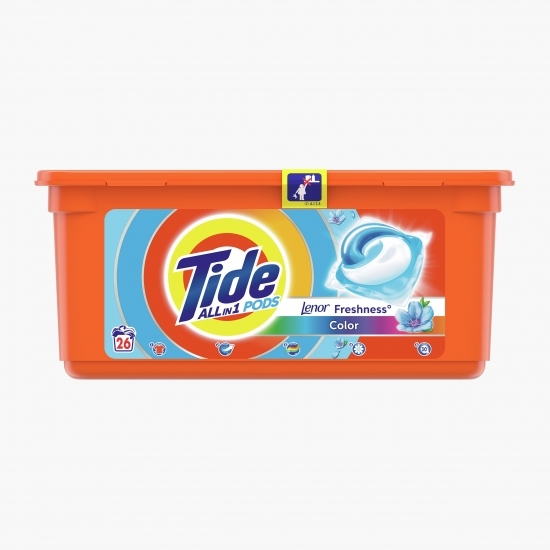 Detergent de rufe capsule All in One Pods Touch of Lenor, 26 spălări