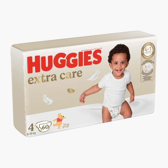 Scutece Extra Care mega mărimea 4, 8-16kg, 60 buc