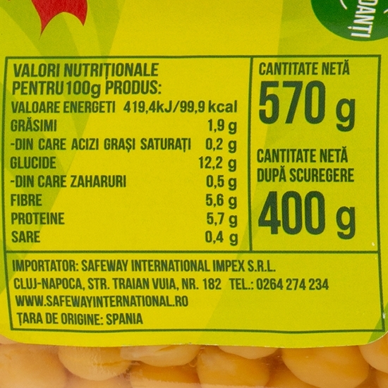 Năut boabe 570g
