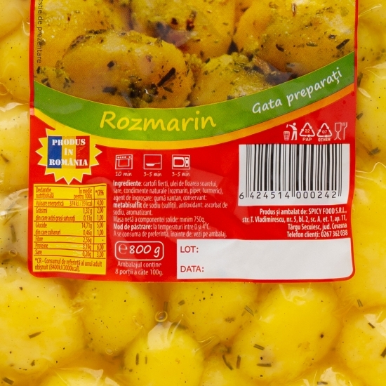 Cartofiori de Covasna cu rozmarin 800g