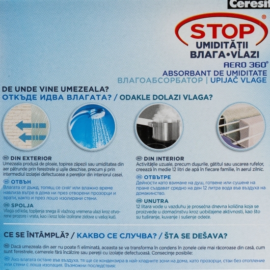 Aparat absorbant de umiditate Aero 360°, 450g