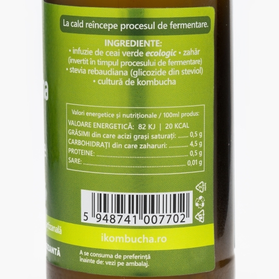 Kombucha băutură probiotică energizantă cu ceai verde 330ml