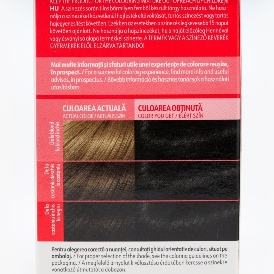 Vopsea permanentă pentru păr Ultra 1 Negru 100ml