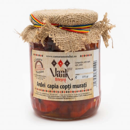 Ardei capia copți murați în oțet 370g