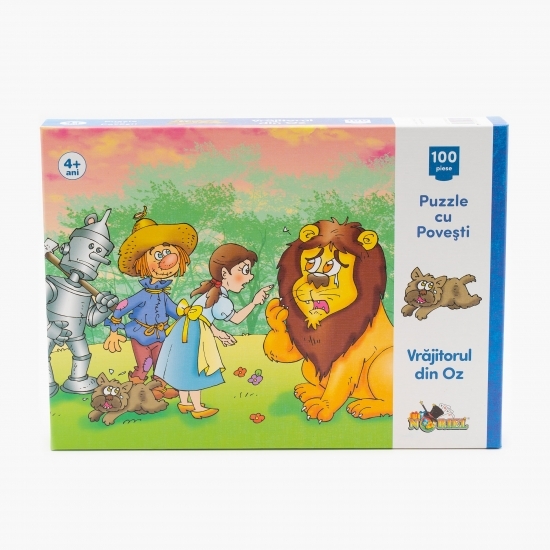 Puzzle cu povești - Vrăjitorul din Oz (100 piese) 4+ ani