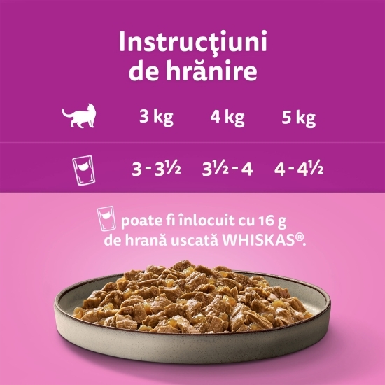Hrană umedă pentru pisici, 85g, Pure Delight cu pui în aspic