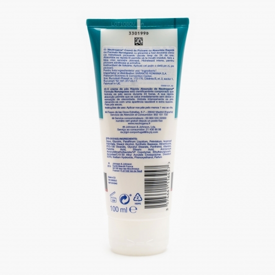 Cremă pentru picioare cu absorbție rapidă 100ml