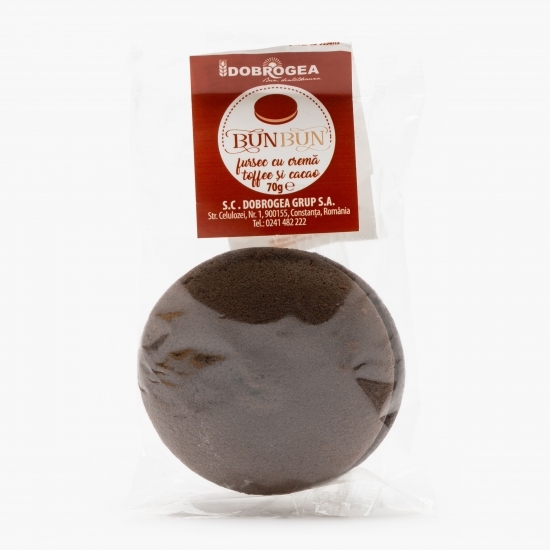 Fursecuri cu cremă toffee și cacao 70g