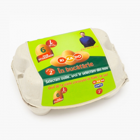 Ouă mărimea L cod 2, 6 buc 