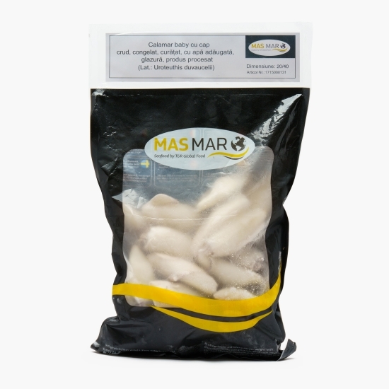 Calamar baby curățat 20/40, 1kg