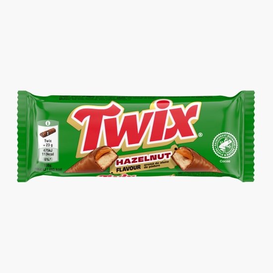 Baton cu biscuit, caramel si alune, învelit în ciocolată cu lapte 46g