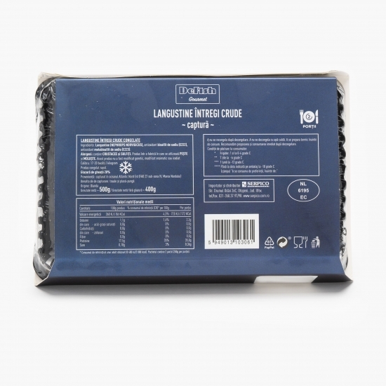 Langustine întregi crude 500g