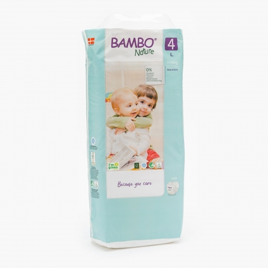 Scutece eco 0% clor mărimea 4, 7-14 kg, 48 buc