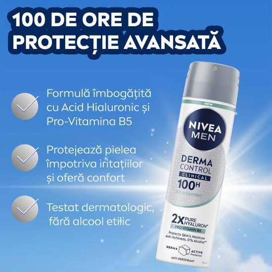 Deodorant antiperspirant spray Men Derma Control Clinical 150ml
