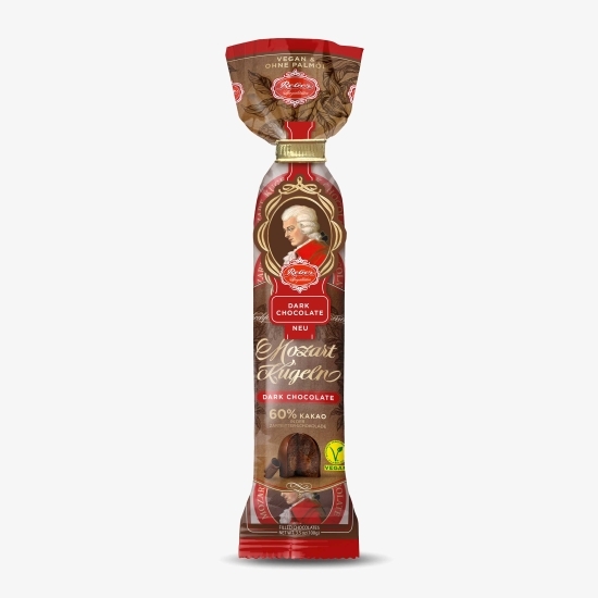 Praline Mozart vegane cu ciocolată neagră 5 bucăți, 100g
