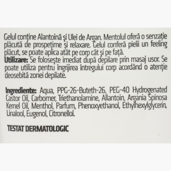 Gel după depilare cu ulei de argan 100ml