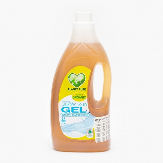 Detergent de rufe lichid gel bio, hipoalergenic, fără parfum 1.5l
