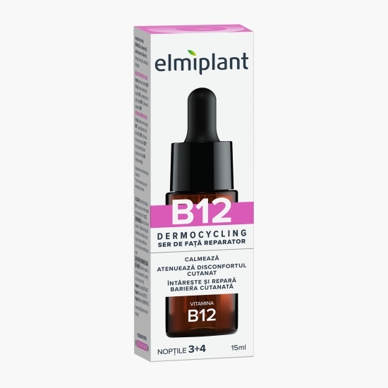 Ser reparator pentru față cu B12, acid hialuronic și vitamina E 15ml