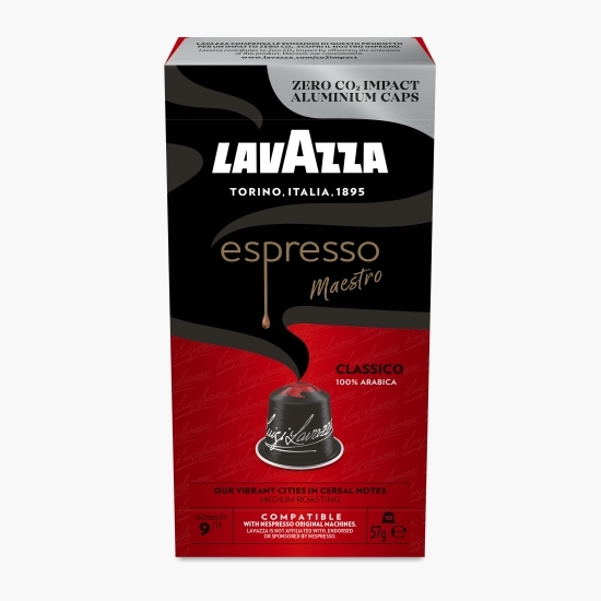 Classico 100% Arabica, 10 băuturi, capsule cafea compatibile Nepresso