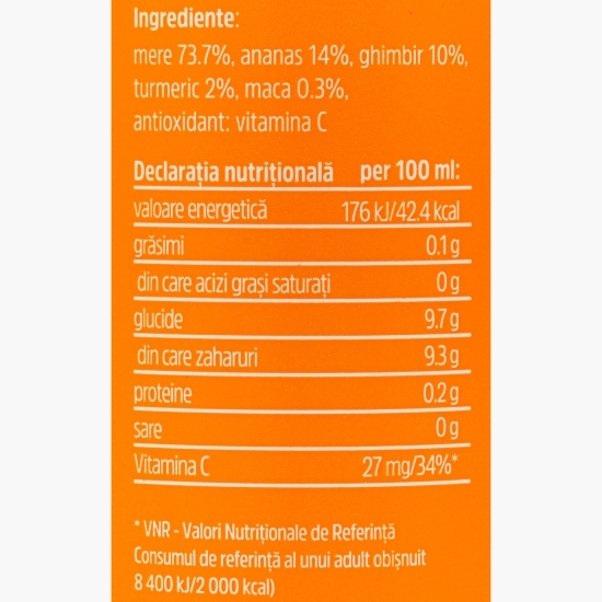 Shot cu maca, turmeric și ghimbir 125ml