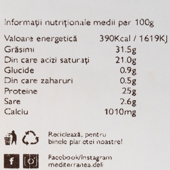 Brânză Pecorino maturată 8 luni, 200g 