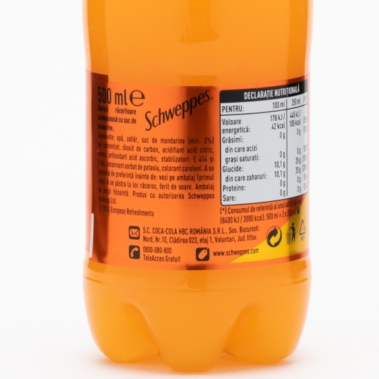 Apă tonică cu aromă de mandarine 0.5l