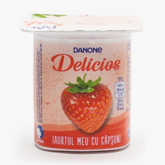 Iaurt cu căpșuni 125g