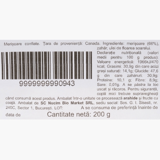 Merișoare confiate 200g