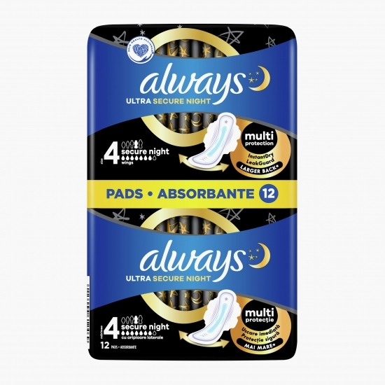 Absorbante Ultra secure night 12 buc