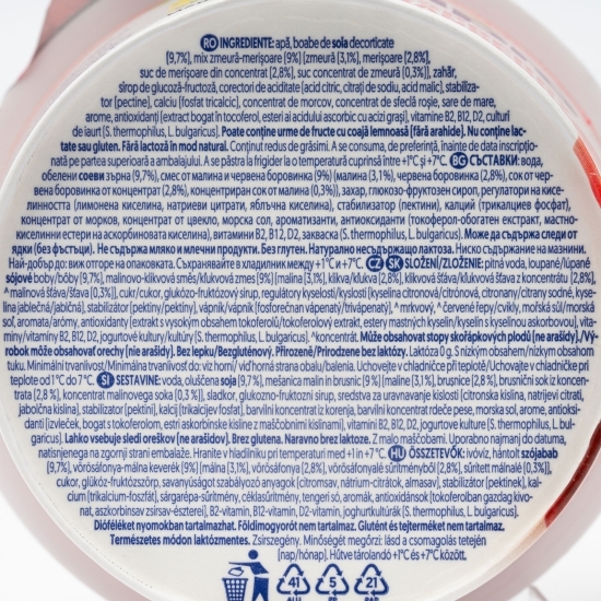 Produs fermentat din soia cu zmeură și merișoare 150g