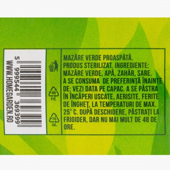 Mazăre verde proaspătă 690g