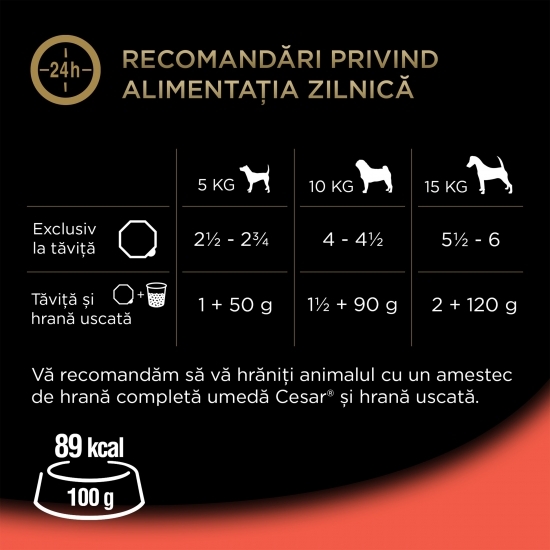 Hrană umedă pentru câini adulți, 150g, cu vită și ficat
