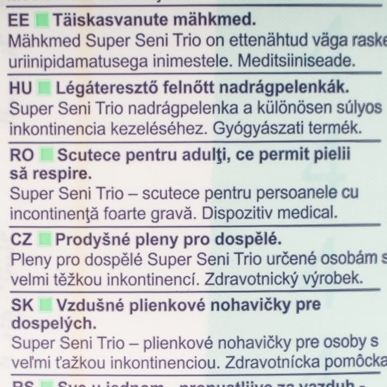 Scutece adulți, mărime XL, 10 buc