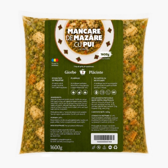 Mâncare de mazăre cu pui 1.6kg