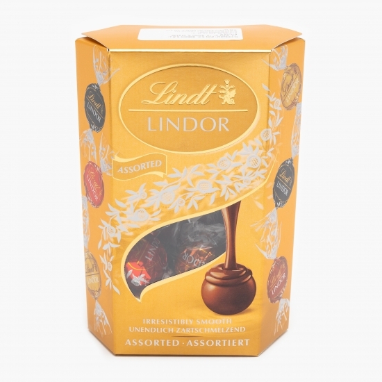 Bomboane cu ciocolată asortate cu umplutură cremoasă 200g