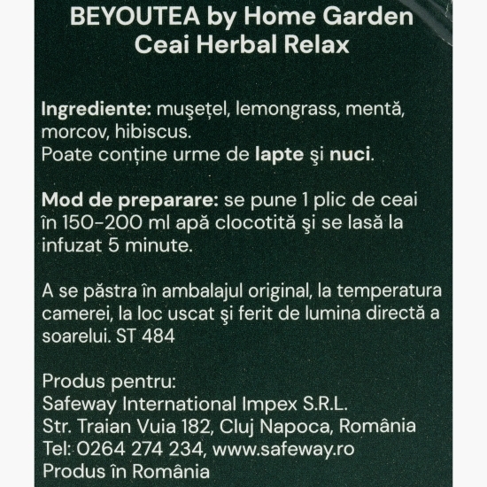 Ceai Herbal Relax 20 plicuri piramidă