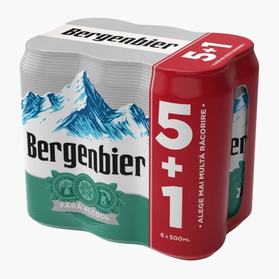 Bere blondă fără alcool doză 6x0.5l (5+1)