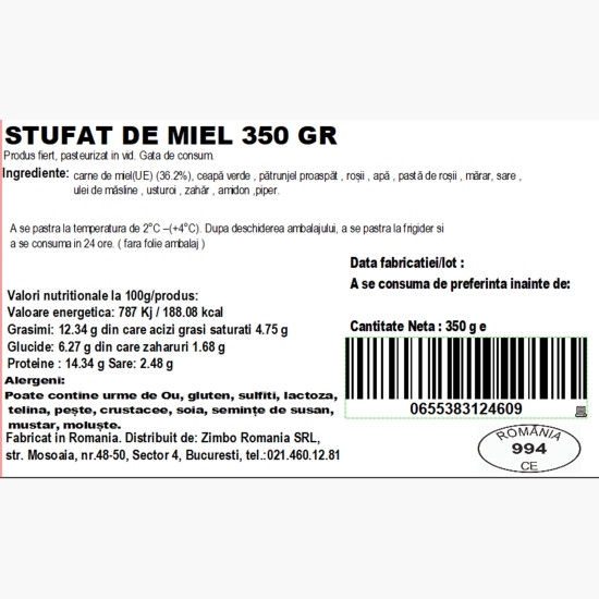 Stufat de miel 350g