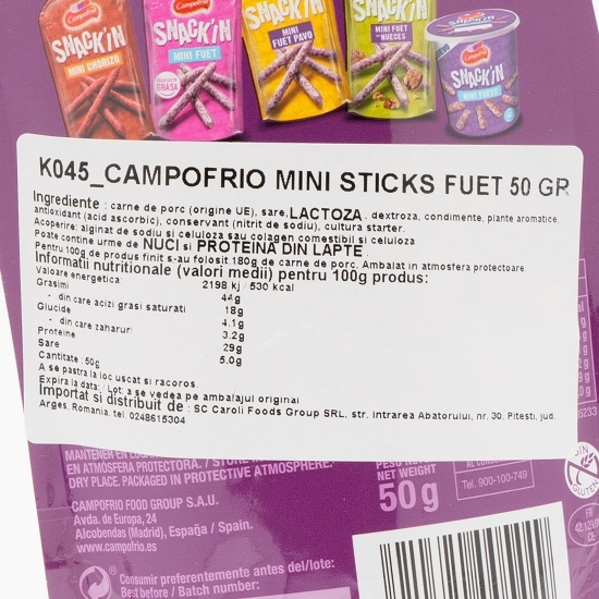 Mini sticks fuet 50g