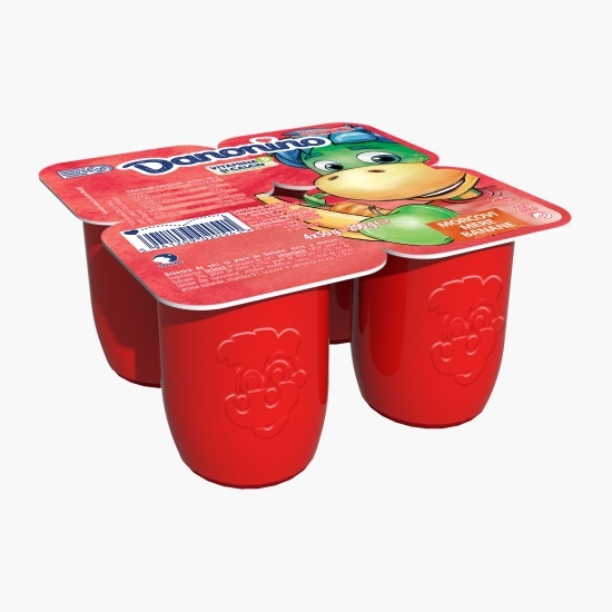 Brânzică de vaci pentru copii cu piure de banane, mere și morcov 4x50g
