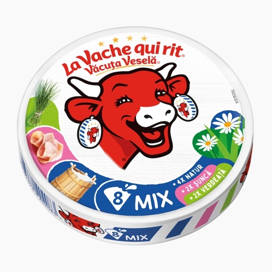 Brânză topită mix 8 porții, 120g