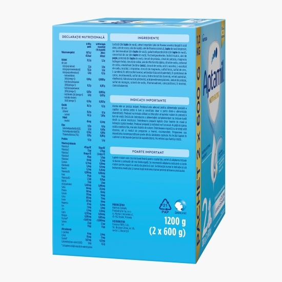 Lapte praf Nutri-Biotik 2, 6-12 luni, 2x600g