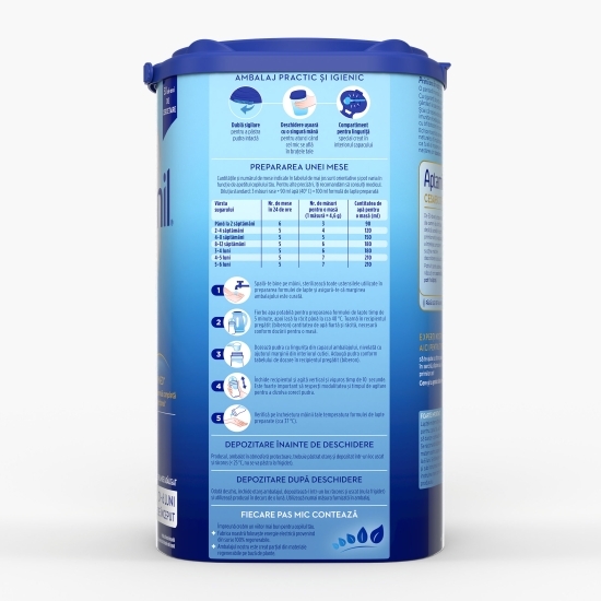 Lapte praf Cesar Biotik 1, 0-6 luni, 800g